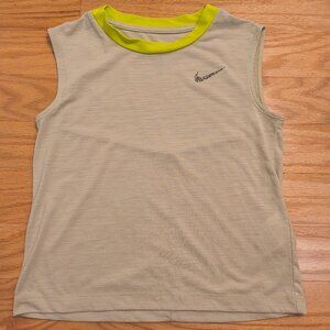 Nike, Dri-Fit Yoga Tank Top Olive Aura (Green), Girls Youth Medium (EUC)